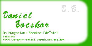 daniel bocskor business card